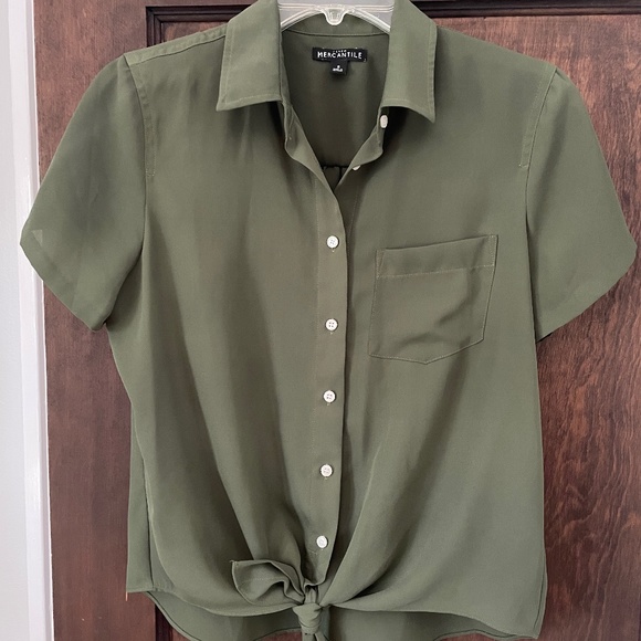 Women’s small tie blouse - Picture 1 of 3